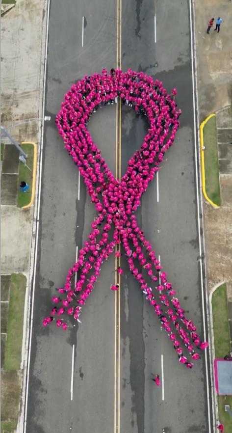 Great Human Bow for “Pink Awareness” is formed at CZFS